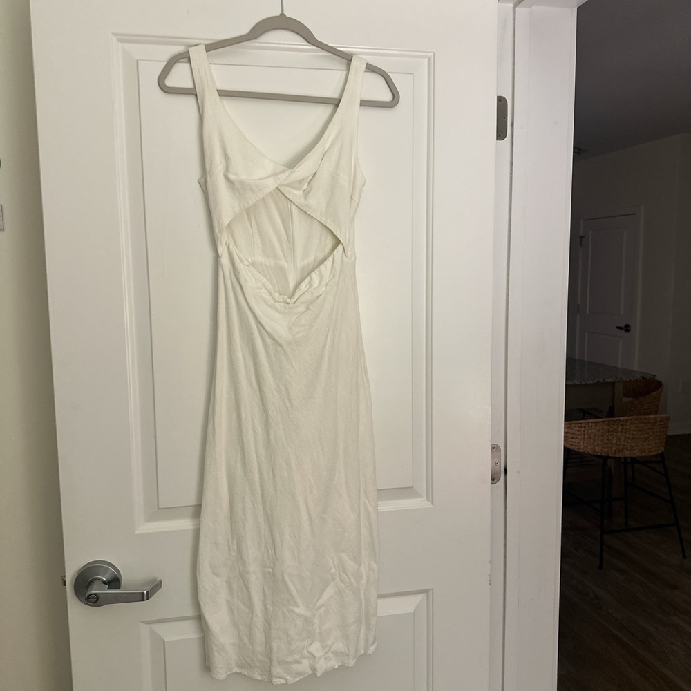 Petal & Pup Ivory Cut Out Dress